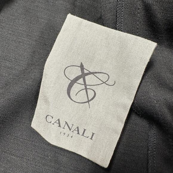 Canali 1934 Black Edition Black Wool Blend Jersey Blazer Men's Size 52R (US 42) - Picture 8 of 11